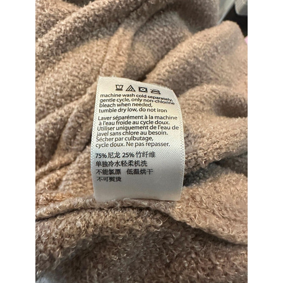 Barefoot Dreams Cozychic Lite Resort Cardi Hooded Long Cardigan Taupe 905 Medium - Picture 11 of 13